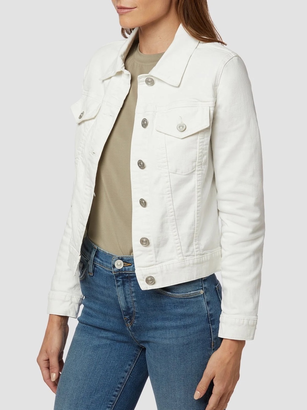 Hudson White Denim Jacket